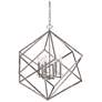 Uttermost Euclid 26" Wide Polished Nickel 6-Light Pendant in scene