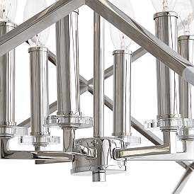 Image5 of Uttermost Euclid 26" Wide Polished Nickel 6-Light Pendant more views