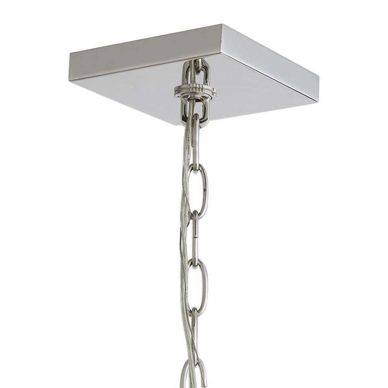 Image 6 Uttermost Euclid 26" Wide Polished Nickel 6-Light Pendant more views