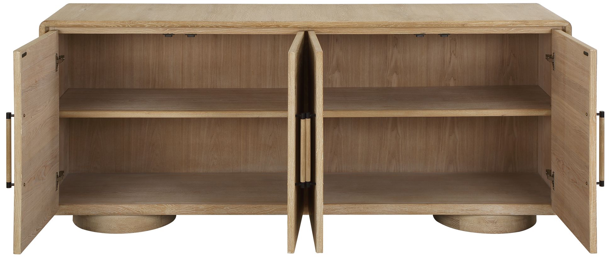 Image 5 Uttermost Evanston 78 3/4" Wide 4 Door Cabinet more views