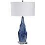 Uttermost Everard 31" High Indigo Blue Glaze Porcelain Table Lamp