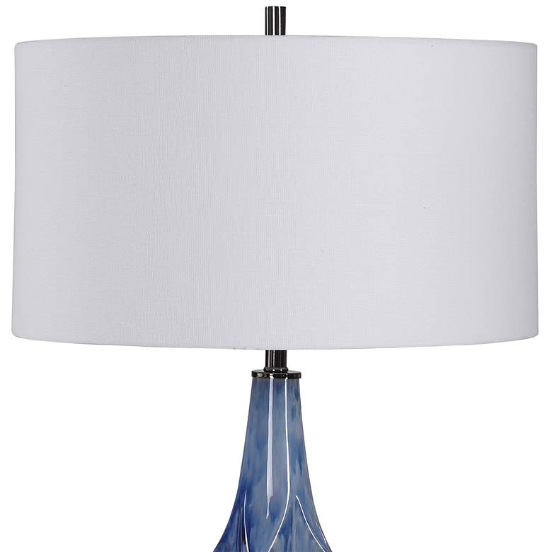 Uttermost Everard Indigo Blue Glaze Ceramic Table Lamp more views