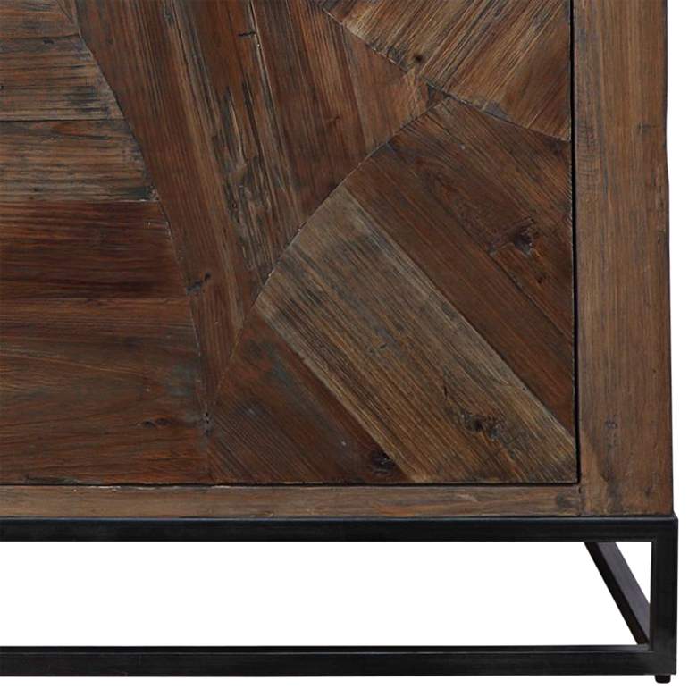 Image 5 Uttermost Evros 52 inch Wide Washed Walnut 2-Door Accent Cabinet more views