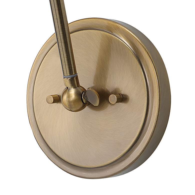 Image 5 Uttermost Exeter 28"H Antique Brass Adjustable Wall Sconce more views