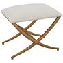 4_Uttermost Expedition 23 1/2" Wide White Fabric Bench more views