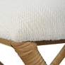5_Uttermost Expedition 23 1/2" Wide White Fabric Bench more views