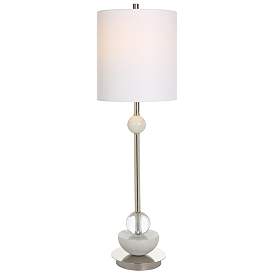 Image1 of Uttermost Exposition 33 1/2" Polished Nickel Iron Buffet Table Lamp