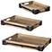Uttermost Fadia Natural Wood Decorative Trays Set of 3