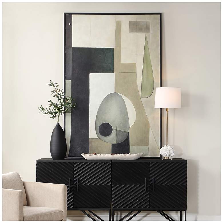 Image 1 Uttermost Fair Trade Hand Painted Framed Canvas Wall Art