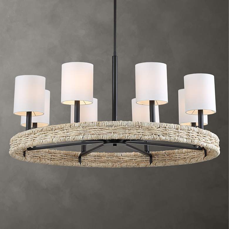 Image 1 Uttermost Faiyam 36 1/2" 8-Light Chandelier