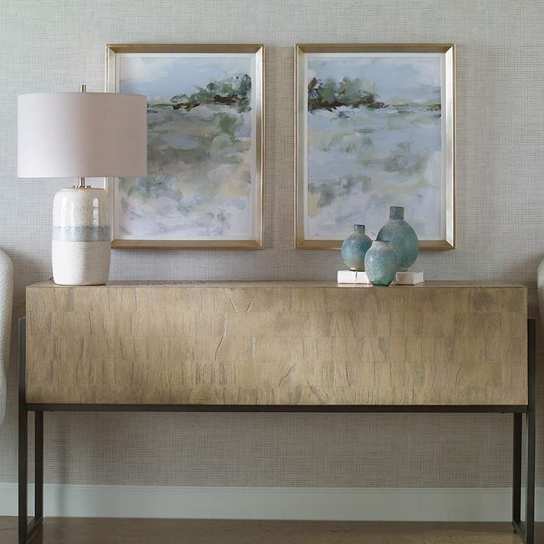 Image 4 Uttermost Far Away View 27" High 2-Piece Framed Wall Art Set more views