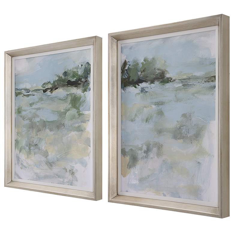 Image 5 Uttermost Far Away View 27" High 2-Piece Framed Wall Art Set more views