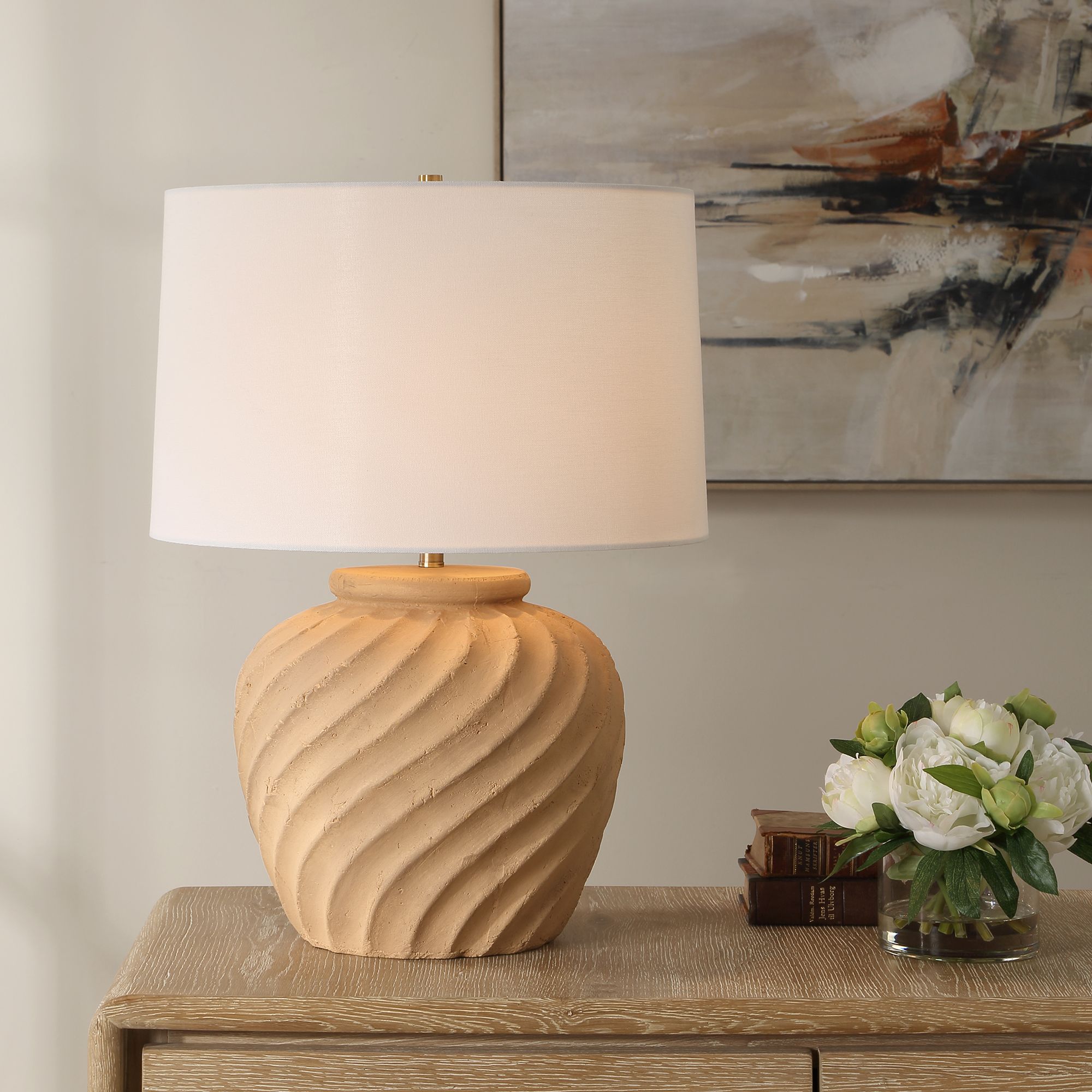 Uttermost Farai 23" Russet Ceramic Table Lamp