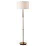2_Uttermost Faro White Marble and Brass Floor Lamp