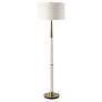4_Uttermost Faro White Marble and Brass Floor Lamp more views