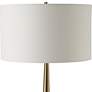 5_Uttermost Faro White Marble and Brass Floor Lamp more views