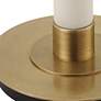 7_Uttermost Faro White Marble and Brass Floor Lamp more views