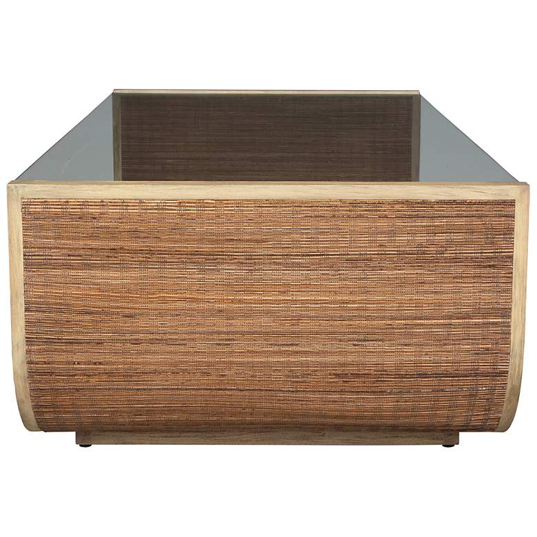 Image 5 Uttermost Farrington 53" Wide Wood Coffee Table with Glass Top more views