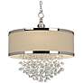 Uttermost Fascination 22" Wide Modern Crystal 3-Light Drum Chandelier in scene