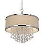 Uttermost Fascination 22" Wide Modern Crystal 3-Light Drum Chandelier in scene