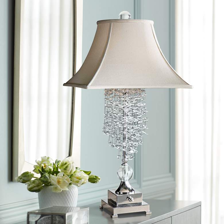 Image 1 Uttermost Fascination II Silver Plated Table Lamp
