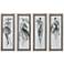 Uttermost Fashion Sketchbook 4-Piece 39 3/4" High Frame Wall Art Set