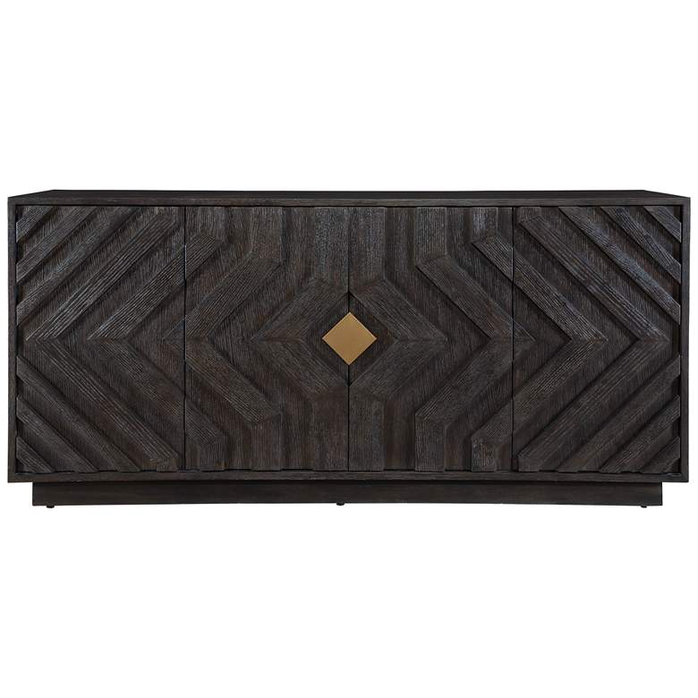 Image 2 Uttermost Faulkner 68" Wide 4-Door Cabinet