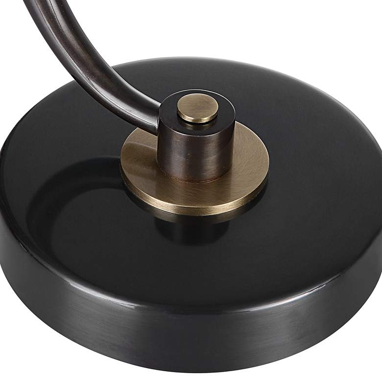 Image 3 Uttermost Fawn 12" Wide Dark Bronze Metal Round Drink Table more views