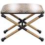 Uttermost Fawn 23 1/2" Wide Neutral Fawn Printed Small Bench