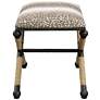 Uttermost Fawn 23 1/2" Wide Neutral Fawn Printed Small Bench