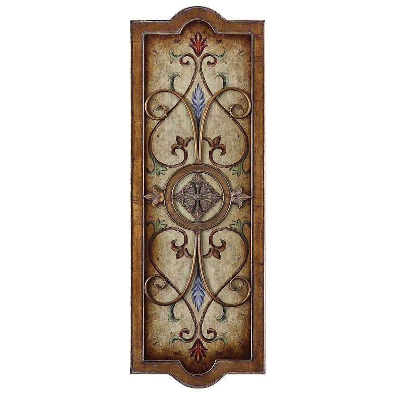 Image 1 Uttermost Feather 15 inch Wide Trellis Wall Art