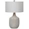 Uttermost Felipe 29 1/2" Distressed Light Gray Ceramic Vase Table Lamp