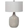 3_Uttermost Felipe 29 1/2" Distressed Light Gray Ceramic Vase Table Lamp more views