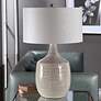 4_Uttermost Felipe 29 1/2" Distressed Light Gray Ceramic Vase Table Lamp more views