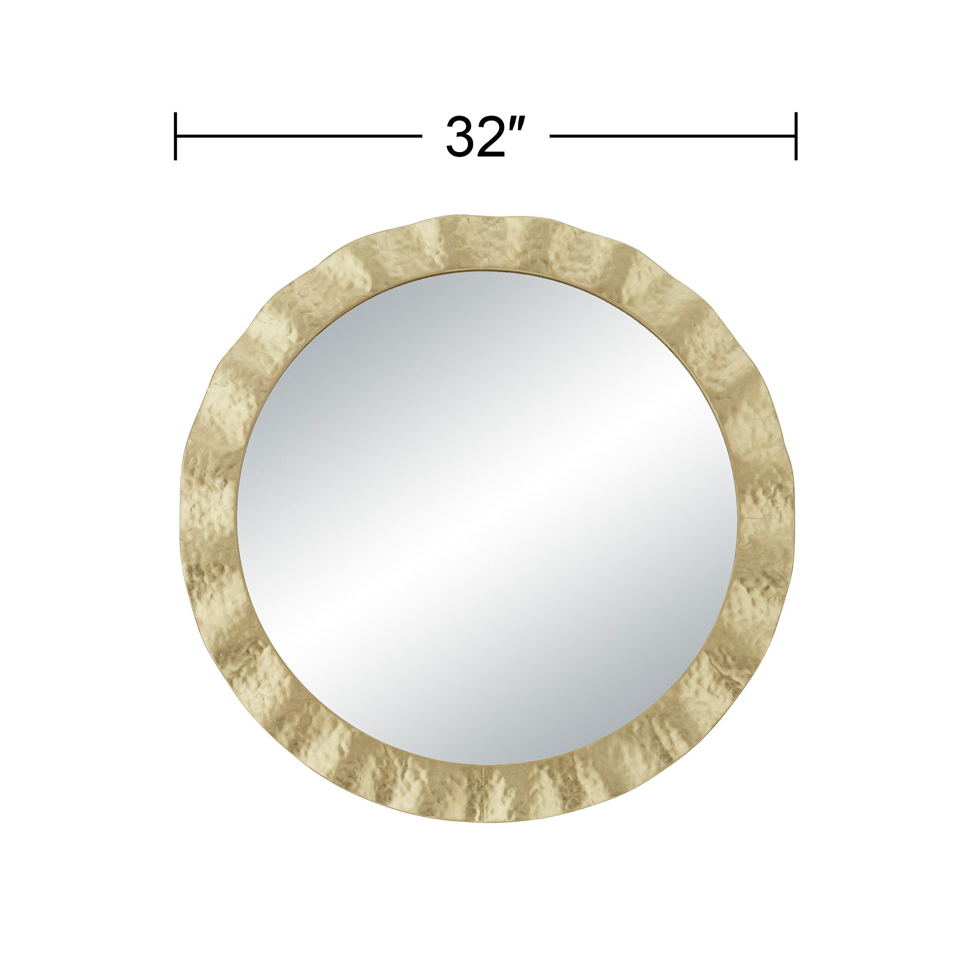 Uttermost Felipe 32" Gold Round Wall Mirror in scene
