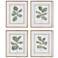 Uttermost Fiddle Head Leaf 34" High 4-Piece Framed Prints