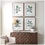 1_Uttermost Fiddle Head Leaf 34" High 4-Piece Framed Prints