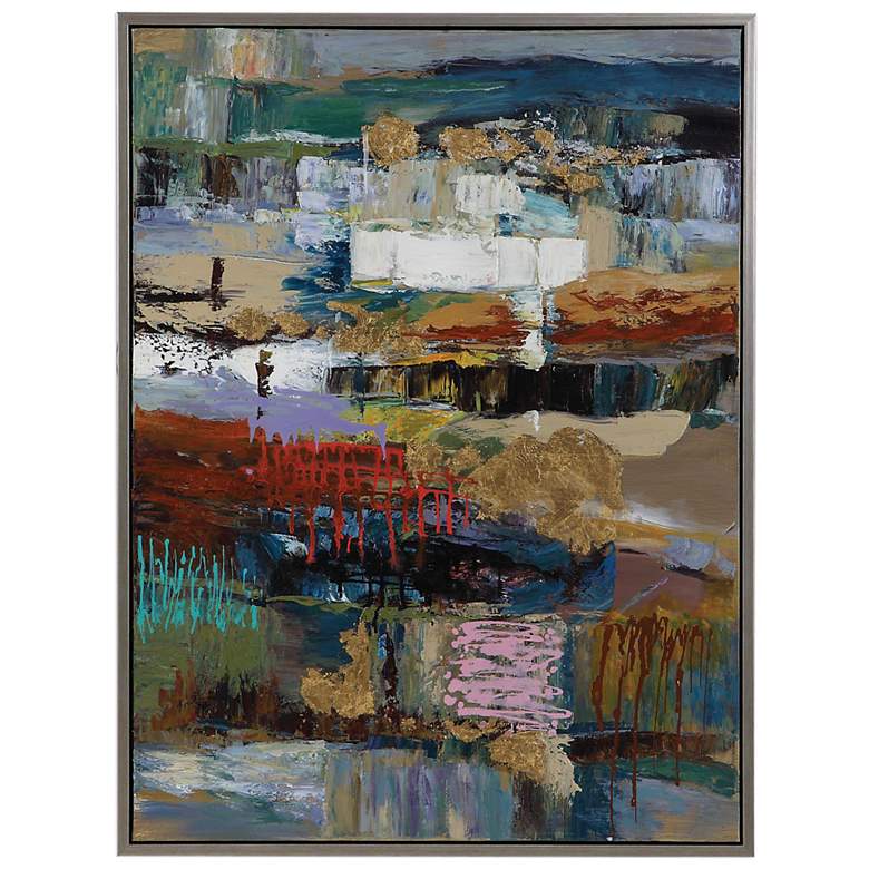Image 2 Uttermost Fiesta 49" High Rectangular Canvas Framed Wall Art