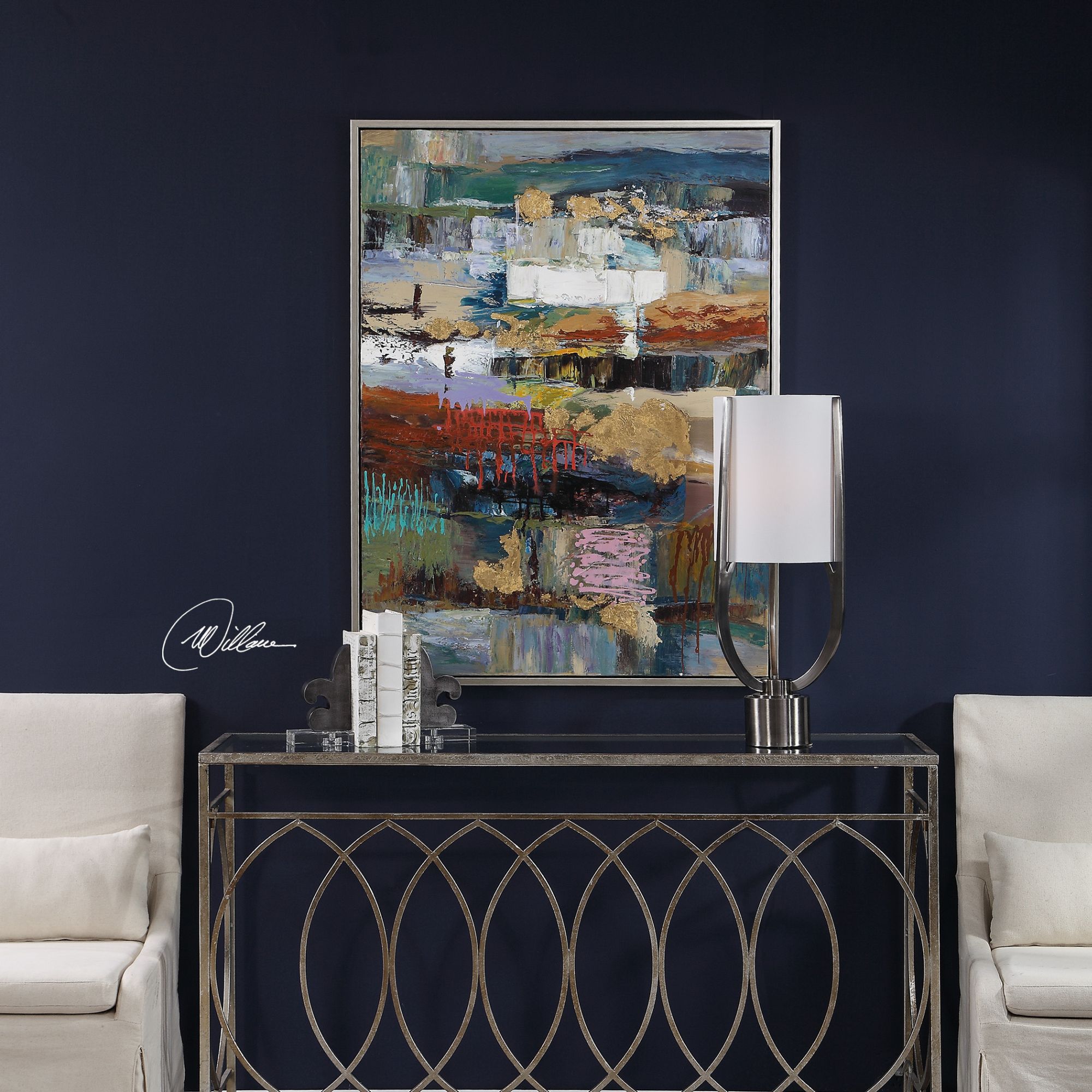 Image 6 Uttermost Fiesta 49" High Rectangular Canvas Framed Wall Art more views