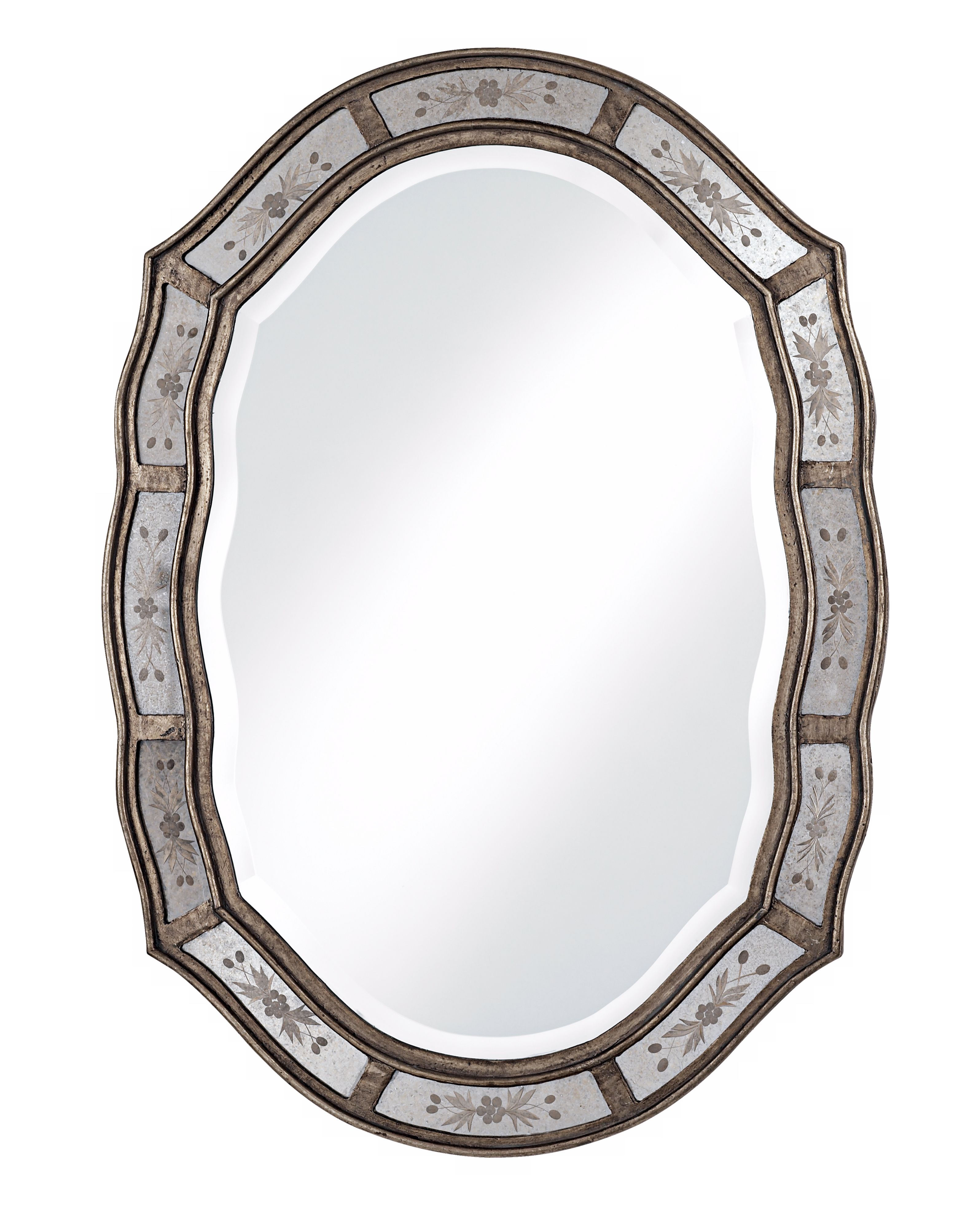 Uttermost Fifi Antique Gold Etched 25" x 35" Wall Mirror
