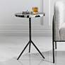 Uttermost Fine Line 16" Wide Black and White Accent Table