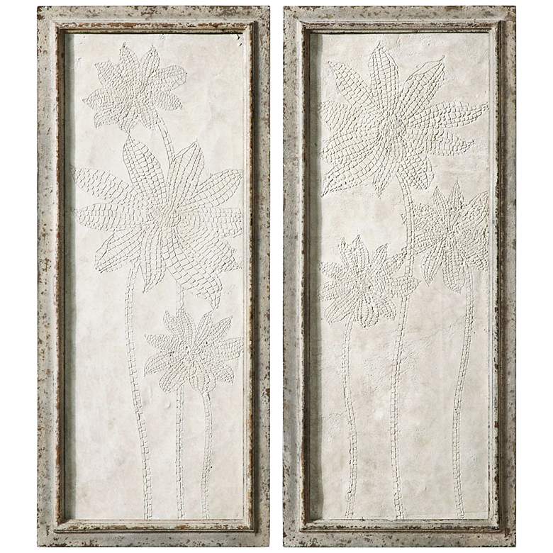 Image 1 Uttermost Fiore Panels 38 3/4 inch High Wall Art Set of 2