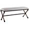 Uttermost Firth 47 1/2" Wide Neutral Oatmeal Cotton Bench
