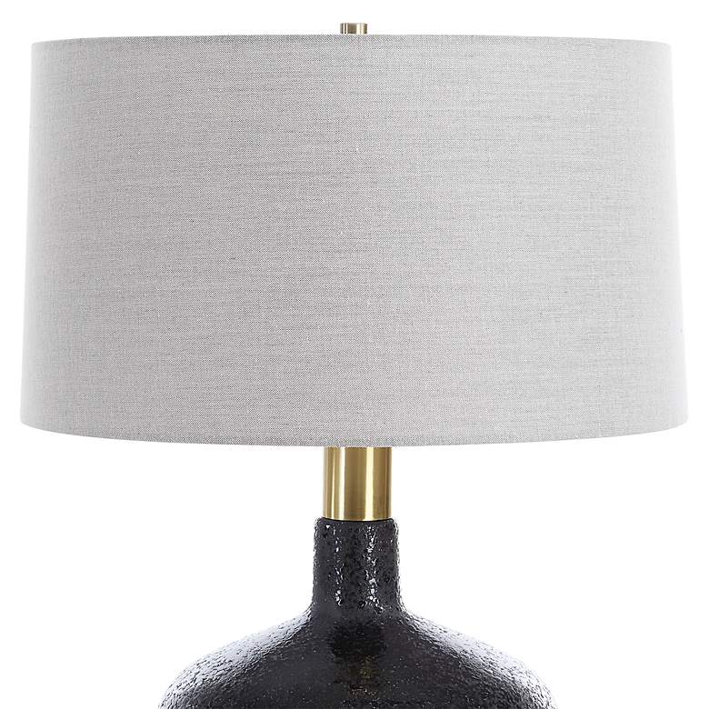 Image 5 Uttermost Flanagan 25 3/4" High Black Ceramic Table Lamp more views
