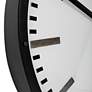 Uttermost Fleming 31 3/4" Black and White Modern Wall Clock