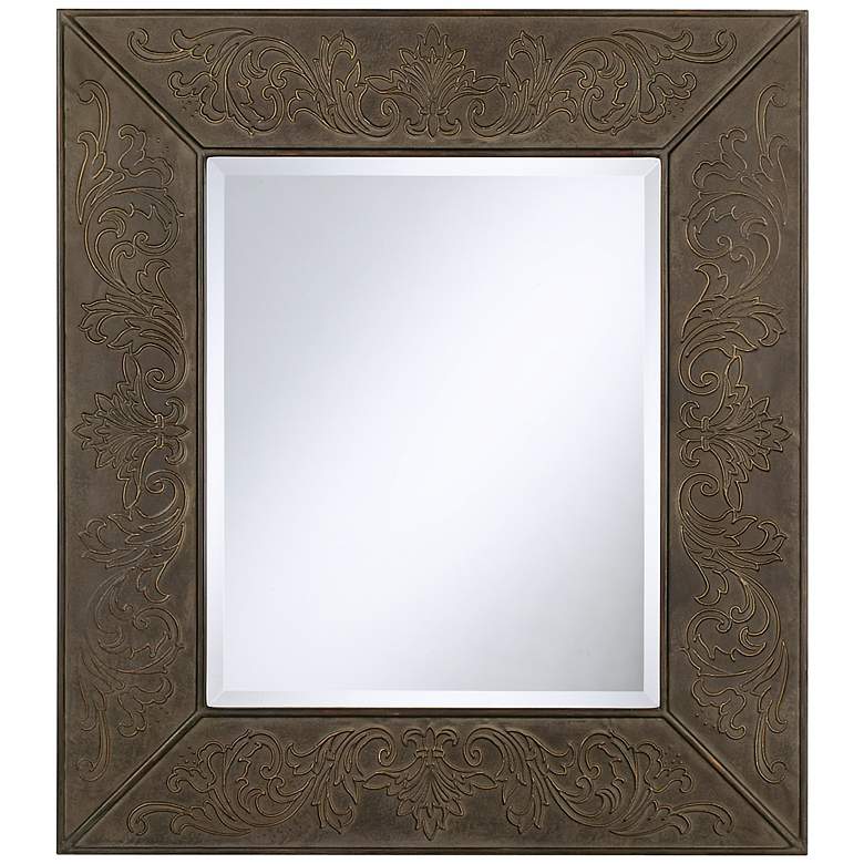 Image 1 Uttermost Fleur de Lys Metal 34" High Wall Mirror