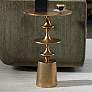 1_Uttermost Flight 16" Wide Antique Brass Metal Accent Table