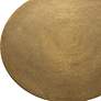 5_Uttermost Flight 16" Wide Antique Brass Metal Accent Table more views
