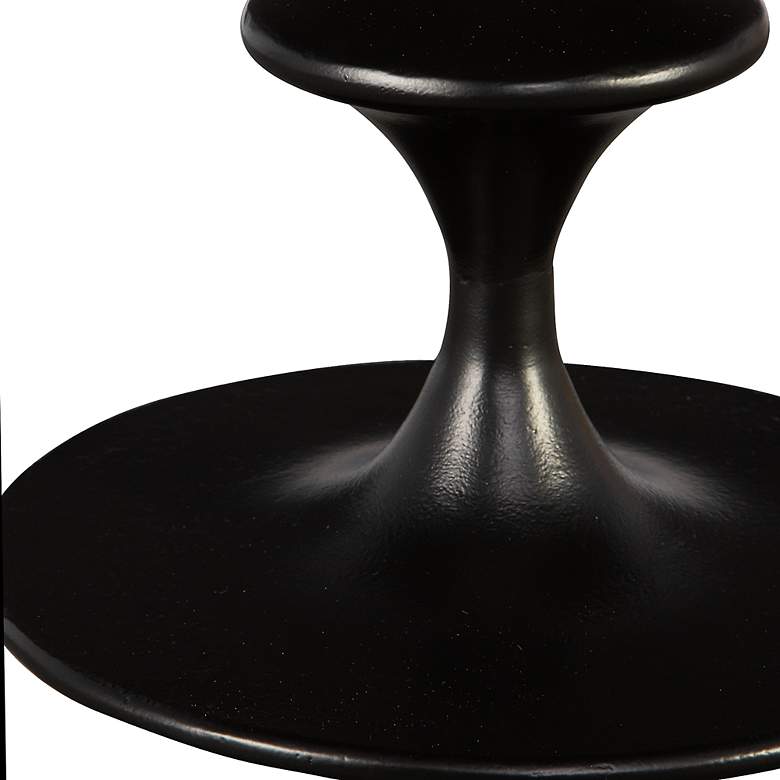 Image 3 Uttermost Flight 23 1/2" High Satin Black Aluminum Modern Accent Table more views