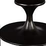 3_Uttermost Flight 23 1/2" High Satin Black Aluminum Modern Accent Table more views